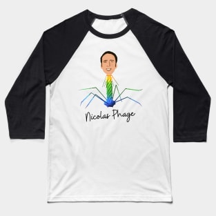 Nicolas Phage Bacteriophage Virus Baseball T-Shirt